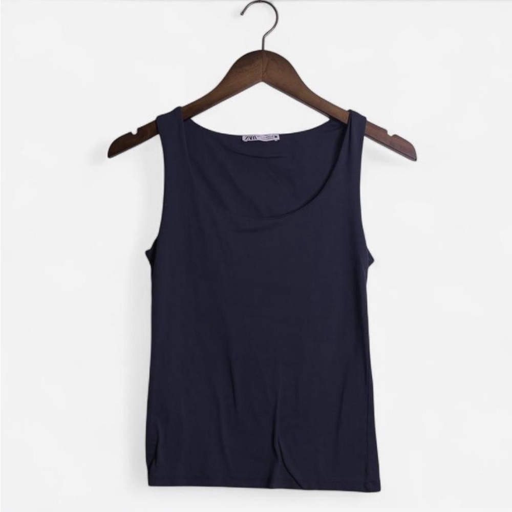Zara Dark Blue Tank Top
